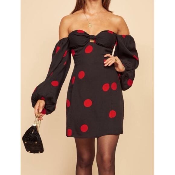 Reformation Roshay Off The Shoulder Dress - Picture 3 of 6